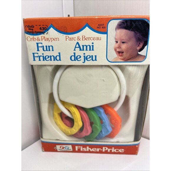 Vintage Fisher Price 430 Animal Ring Crib & Playpen No 405 unopened NOS 1981 - Picture 1 of 12